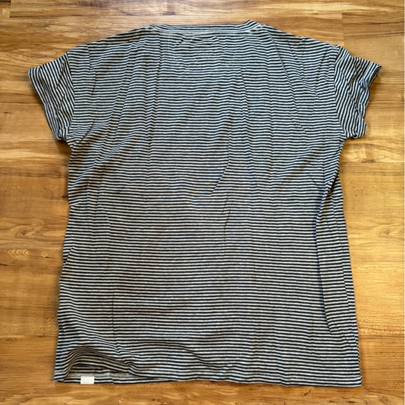 Prana Cozy Up T-Shirt - Kale Heather Stripe - Picture 2 of 3